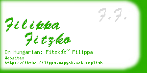 filippa fitzko business card